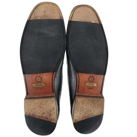 Avventura Exotic Gray Grey Ostrich Leather Dress Shoes Men Size 9.5M Moc Loafers - Picture 3 of 12